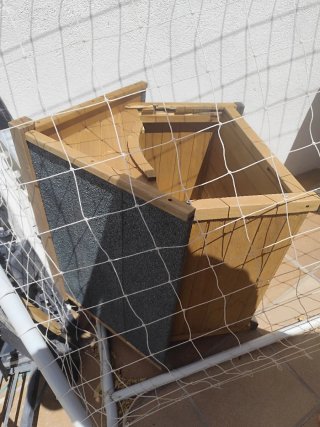 Caseta Perro Pequeño/Mediano Madera Marrón