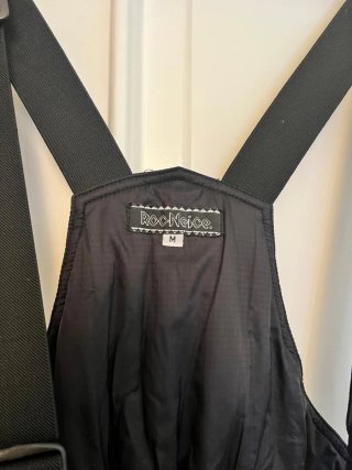 Pantalón esquí negro con tirantes mujer RocNoice M