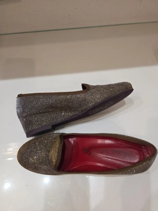 Zapatos Niñas al salon Marrones y Dorados