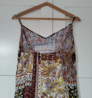 Vestido Patchwork Boho Chic Shein Talla Única