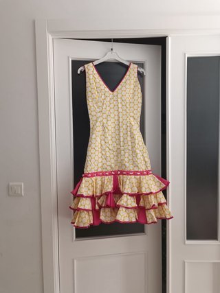 Traje de flamenca volantes