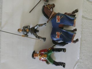 Figuras Juana de Arco plomo + 2 regalo