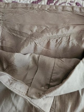 Traje Chaqueta Vintage Mujer Años 90 Beige lino