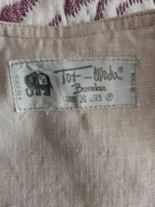 Traje Chaqueta Vintage Mujer Años 90 Beige lino