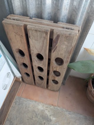 Botellero vintage madera vino