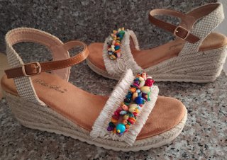 Sandalias de cuña Ibicenca 38