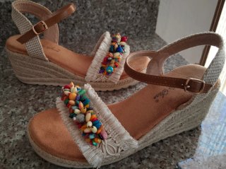 Sandalias de cuña Ibicenca 38