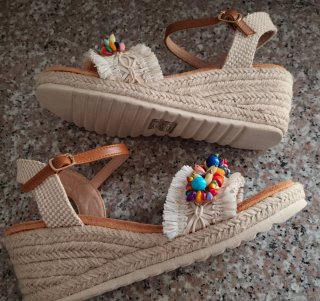 Sandalias de cuña Ibicenca 38