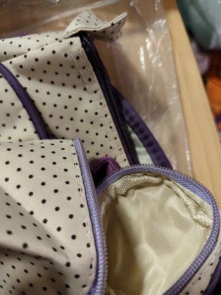 Bolso Maternidad Morado Lunares