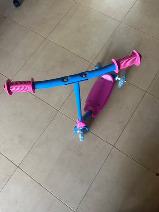 Patín 3 Ruedas Niña Rosa y Azul