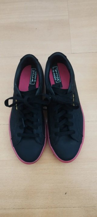 Zapatillas Adidas Negras y Rosas Talla 38