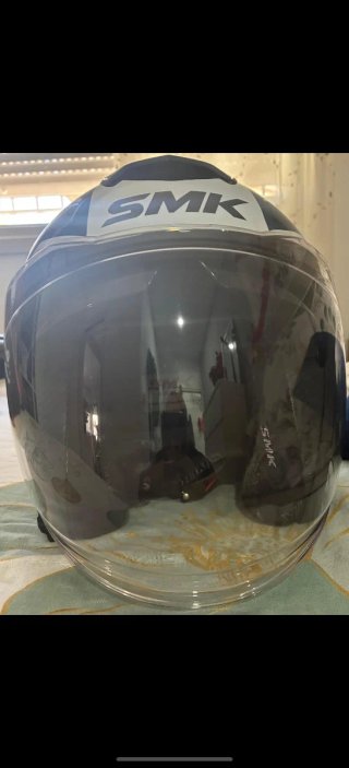 Casco SMK Moto Scooter Casi Nuevo