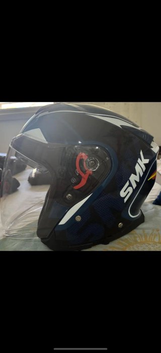 Casco SMK Moto Scooter Casi Nuevo