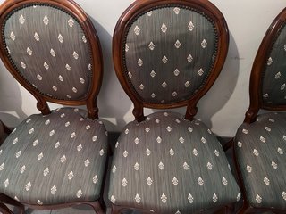 6 Sillas de Comedor Tapizadas Madera