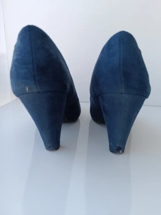 Zapatos Mustang Antelina Azul T.38