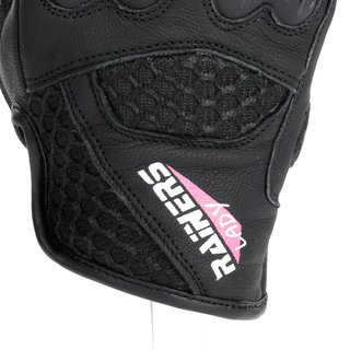 Guantes Moto Mujer Rainers Delia Negro/Rosa