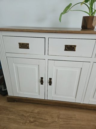 Aparador Comedor Blanco y Madera