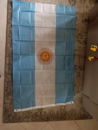 Bandiera Argentina con Sole