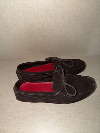 Mocasines Marrones de Ante Carolina Herrera