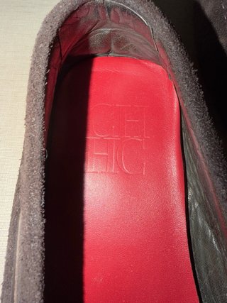 Mocasines Marrones de Ante Carolina Herrera