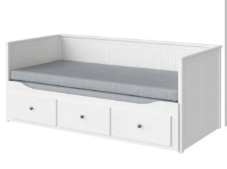 Estructura Cama Ikea con Cajones Blanca