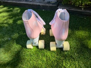 Patines artísticos niña Oxelo rosa