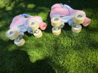 Patines artísticos niña Oxelo rosa