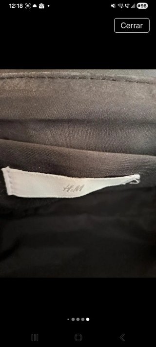 Bolso H&M negro acolchado