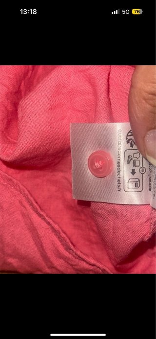 Camisa H&M rosa botones
