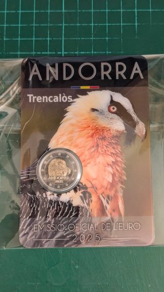 Dos euros Andorra 2025 conmemorativa ave