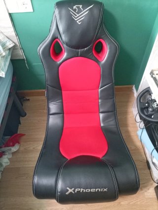 Sillón Gamer Phoenix Negro/Rojo