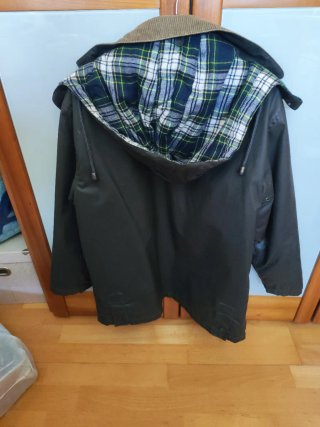 Parka niño verde talla 10