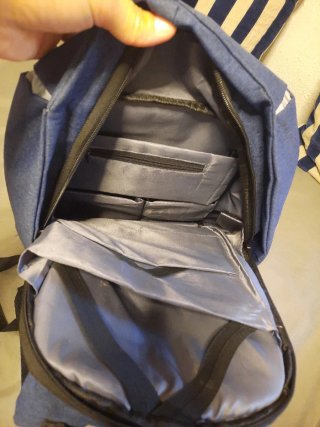 Mochila Jean Claude Olivier Negra y Azul