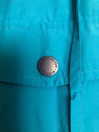 Chubasquero Purificación García Azul Talla M overs