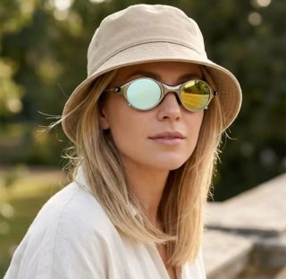 Gafas de sol plateadas polarizadas UV400