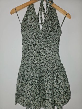 Vestido floral halter