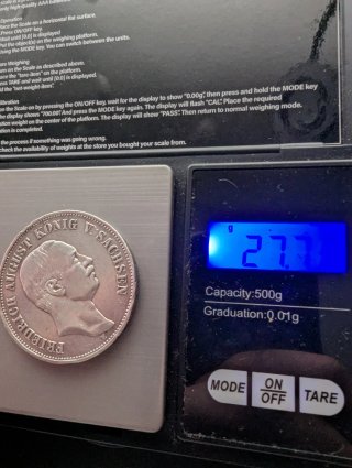 Alemania 5 Marcos 1914 Sajonia Plata