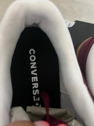Converse Talla 40 Granate/Blanco