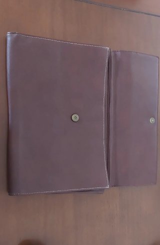 Cartera de documentos de piel