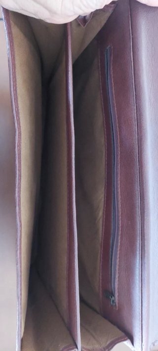 Cartera de documentos de piel