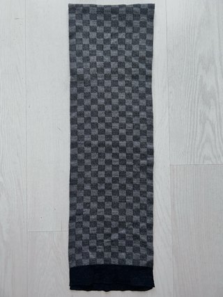 Bufanda Louis Vuitton Gris y Negro