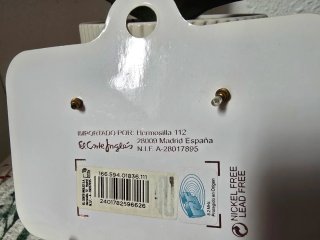Pendientes largos dorados Formula Joven