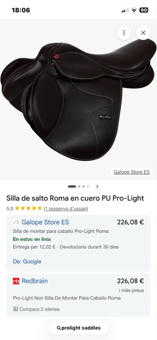 Silla de Salto Pro-Light Roma Cuero