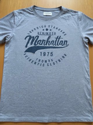 T-shirt grigia Stock & Hank - Manhattan 1975