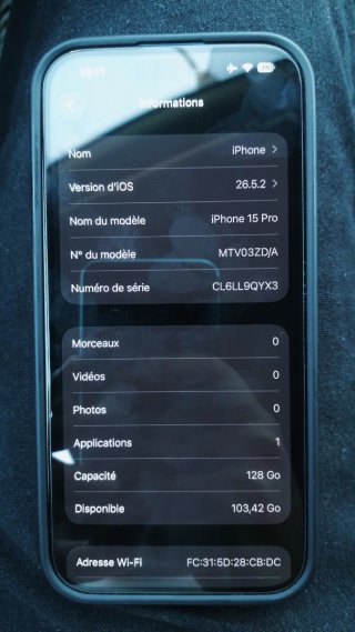 iPhone 15 Pro Azul Violeta