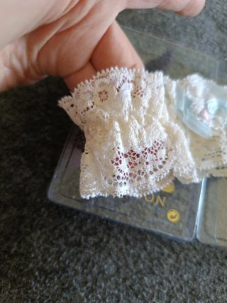 Liga de Novia Teres Encaje Blanco