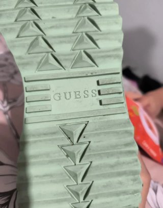 Zapatillas Guess Mujer Talla 38 Doradas Rosadas