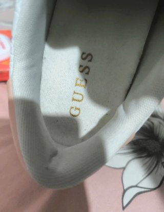 Zapatillas Guess Mujer Talla 38 Doradas Rosadas