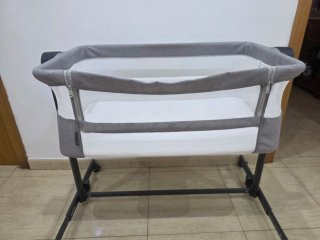 Mini Cuna Bebé Gris