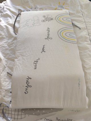 funda nórdica, relleno y protector cuna